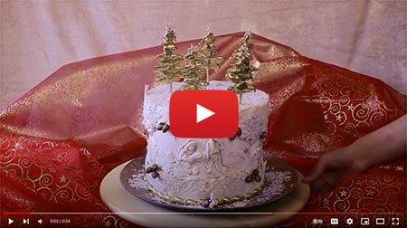 Christmas fault line - cake decorating class