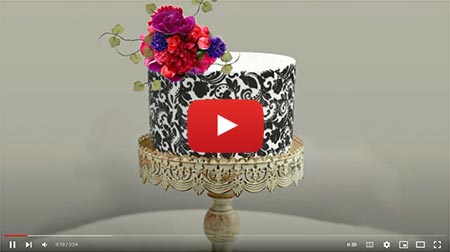 How to use mesh stencils on a cake