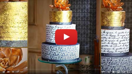 How to cover a cake in gold leaf - the easy way